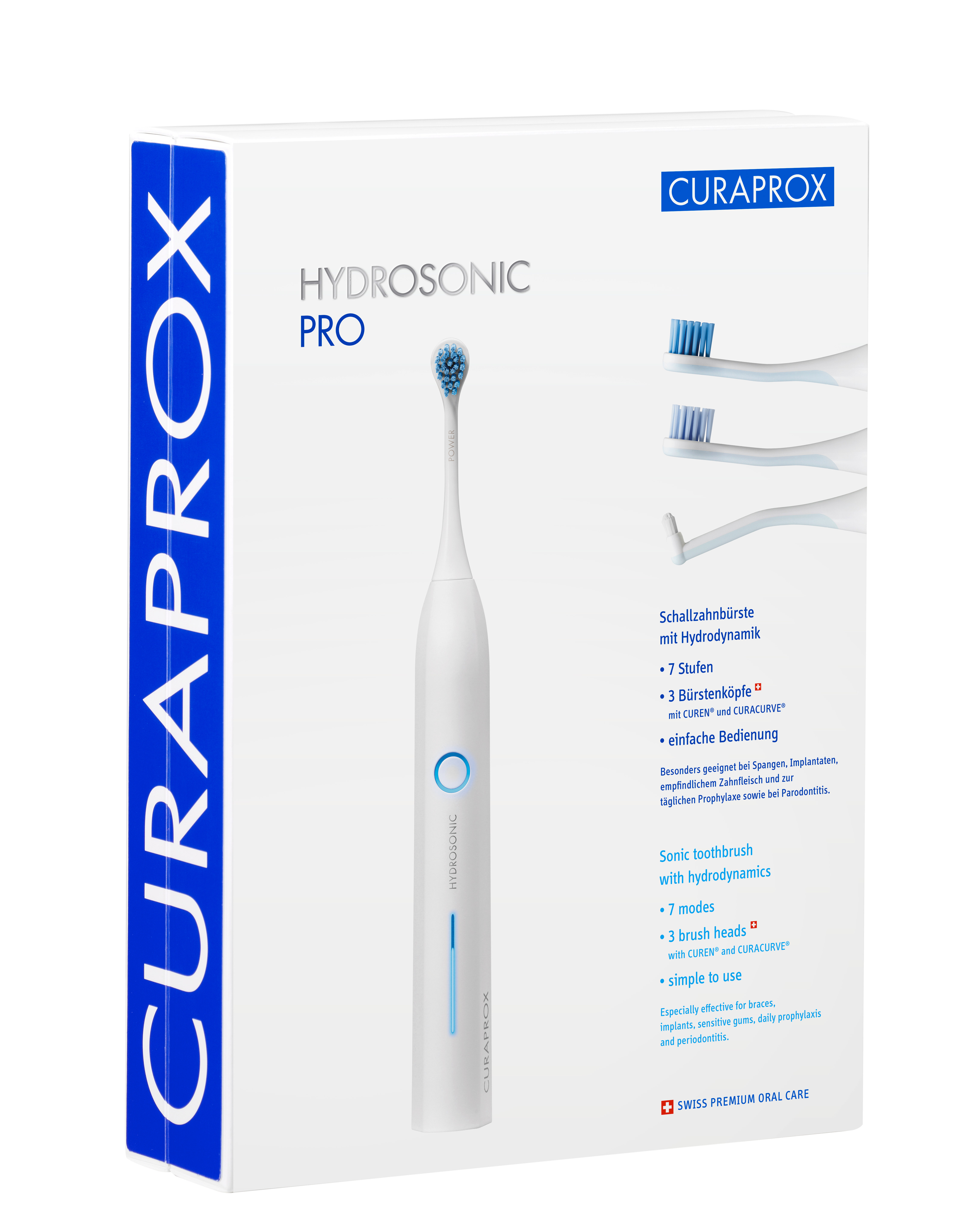 Curaprox Hydrosonic Pro Schallzahnbürste mit starkem Motor und ausgeklügelten Bürstenköpfen 1 Curaprox Hydrosonic Pro Schallzahnbürste mit starkem Motor und ausgeklügelten Bürstenköpfen 1
