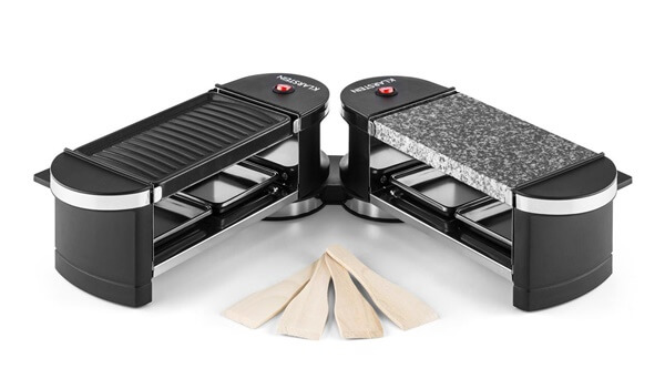 Gewinn 4 - Tenderloin Mini Raclette-Grill 600W 360°-Basis Grillplatte heißer Stein