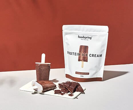 Protein Ice Cream von foodspring mit sehr hohem Proteingehalt und ohne zugesetzten Zucker