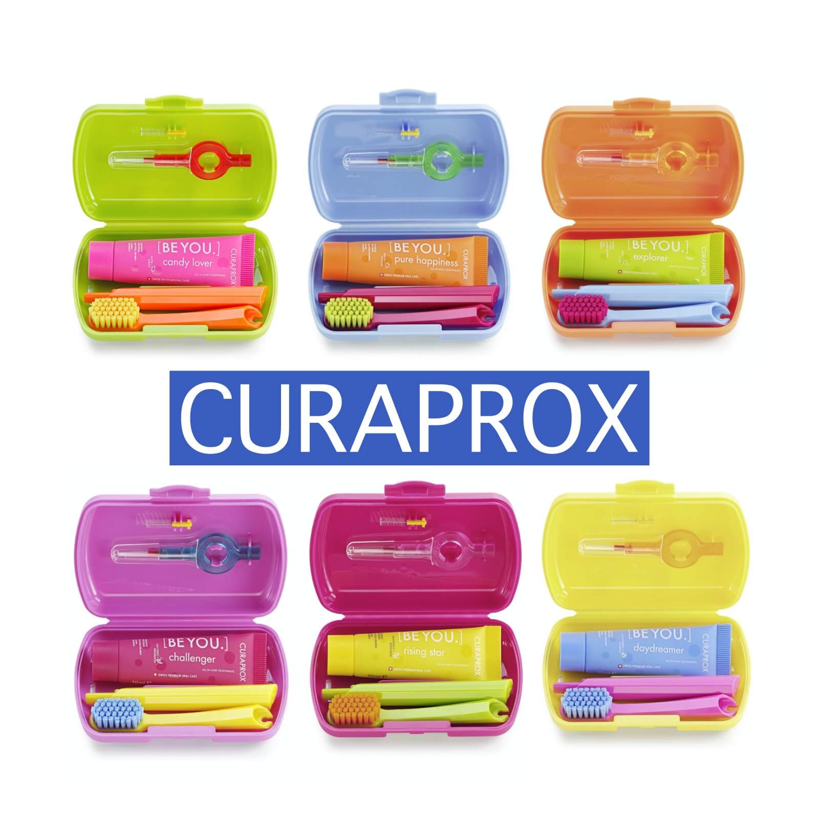 Curaprox - Stylisch bunte und innovative Zahnpflege - Alles für die perfekte Mundpflege - Curaprox Travel Set