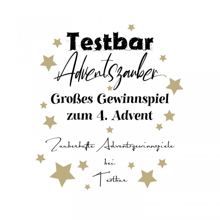 Zauberhafte Adventsgewinnspiele 2021 bei Testbar – Großes Gewinnspiel zum 4. Advent 1