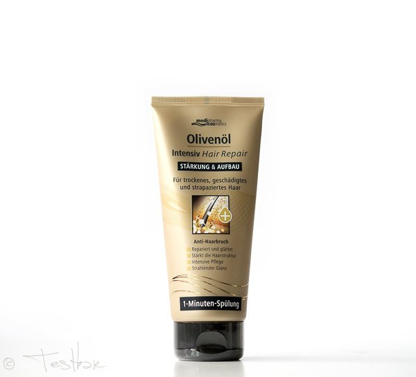 Unbezahlte Anzeige* - Olivenöl Intensiv Hair Repair Serie von medipharma cosmetics 3