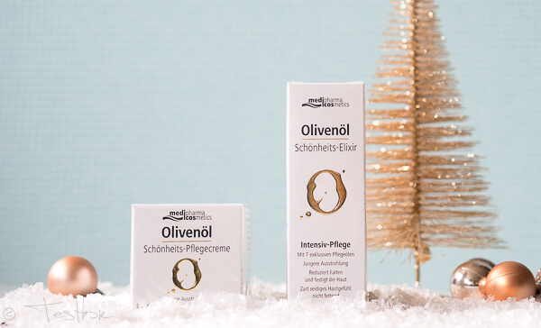 Olivenöl Schönheits-Elixir Intensiv-Pflege und Olivenöl Schönheits-Pflegecreme von medipharma cosmetics