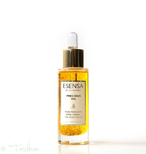 Unbezahlte Anzeige* - PRECIOUS OIL mit 24-Karat-Goldblättchen von Esensa Mediterana 2