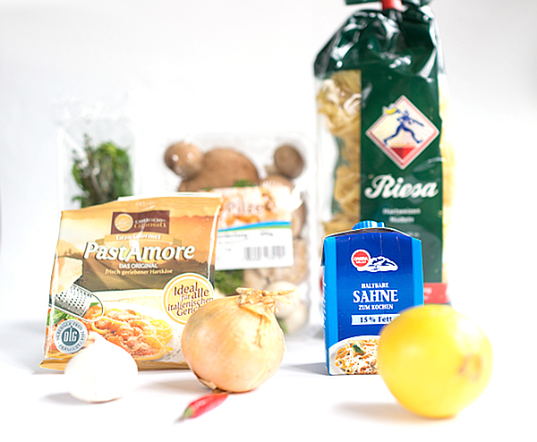 Rezept 1 – Champignon Bandnudeln
