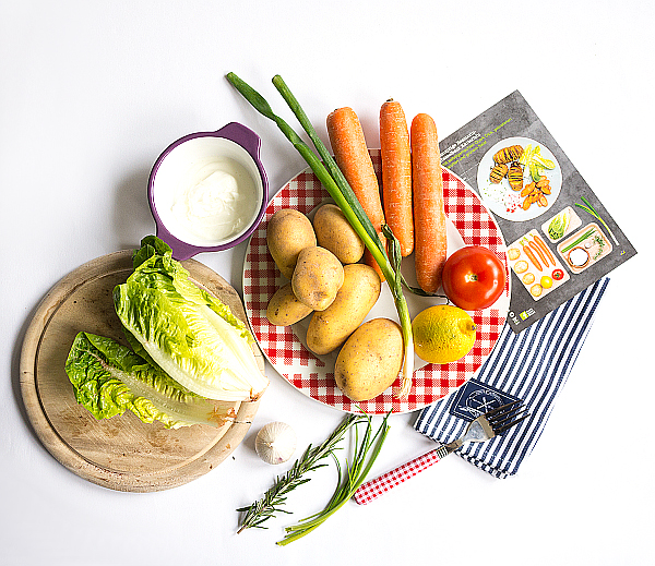 Die Veggie Box von HelloFresh - Rezept 3 - Knusprige Rosmarin- Hasselback Kartoffeln