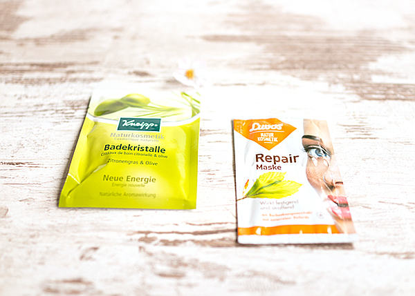 Luvos - Repair Maske und Kneipp - Badekristalle Zitronengras & Olive