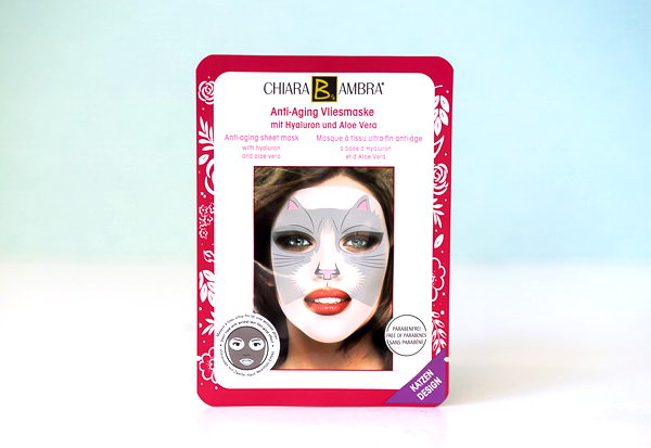 CHIARA AMBRA® - ANTI-AGING VLIESMASKE IM KATZEN-DESIGN