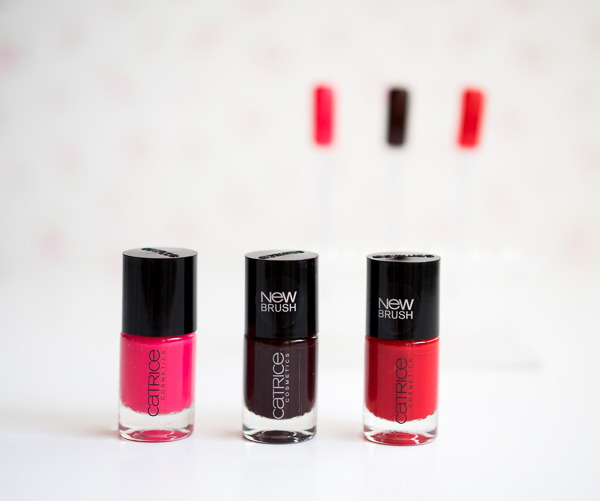 Catrice Ultimate Nail Lacquer (93 Red Night Mystery, 91 It’s All About That Red, 96 A Wink Of Pink) 
