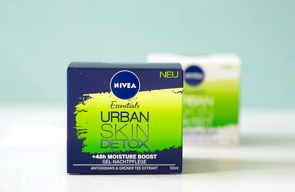 URBAN SKIN DETOX + 48H MOISTURE BOOST GEL NACHTPFLEGE von Nivea