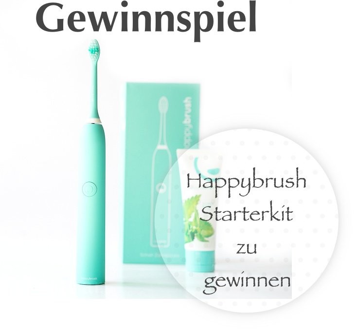 Gewinnspiel - Elektrische Zahnbürste Happybrush mit Schalltechnologie im Test - Happybrush Starterkit zu gewinnen