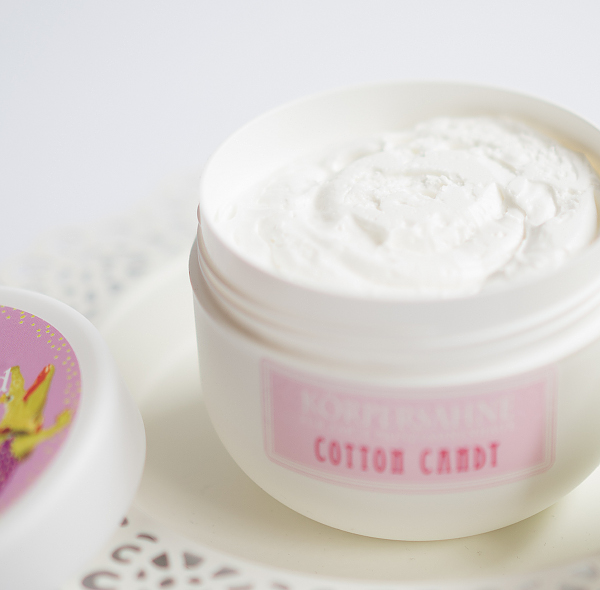Handgefertigte Naturkosmetik - Körpersahne Cotton Candy