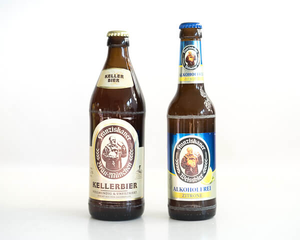 Franziskaner Alkoholfrei Zitrone und Franziskaner Kellerbier