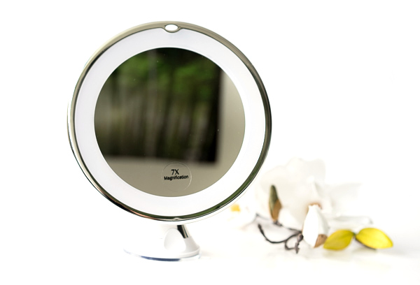 elechomes Make-up Spiegel mit 7-facher Vergrößerung inklusive Taschenspiegel