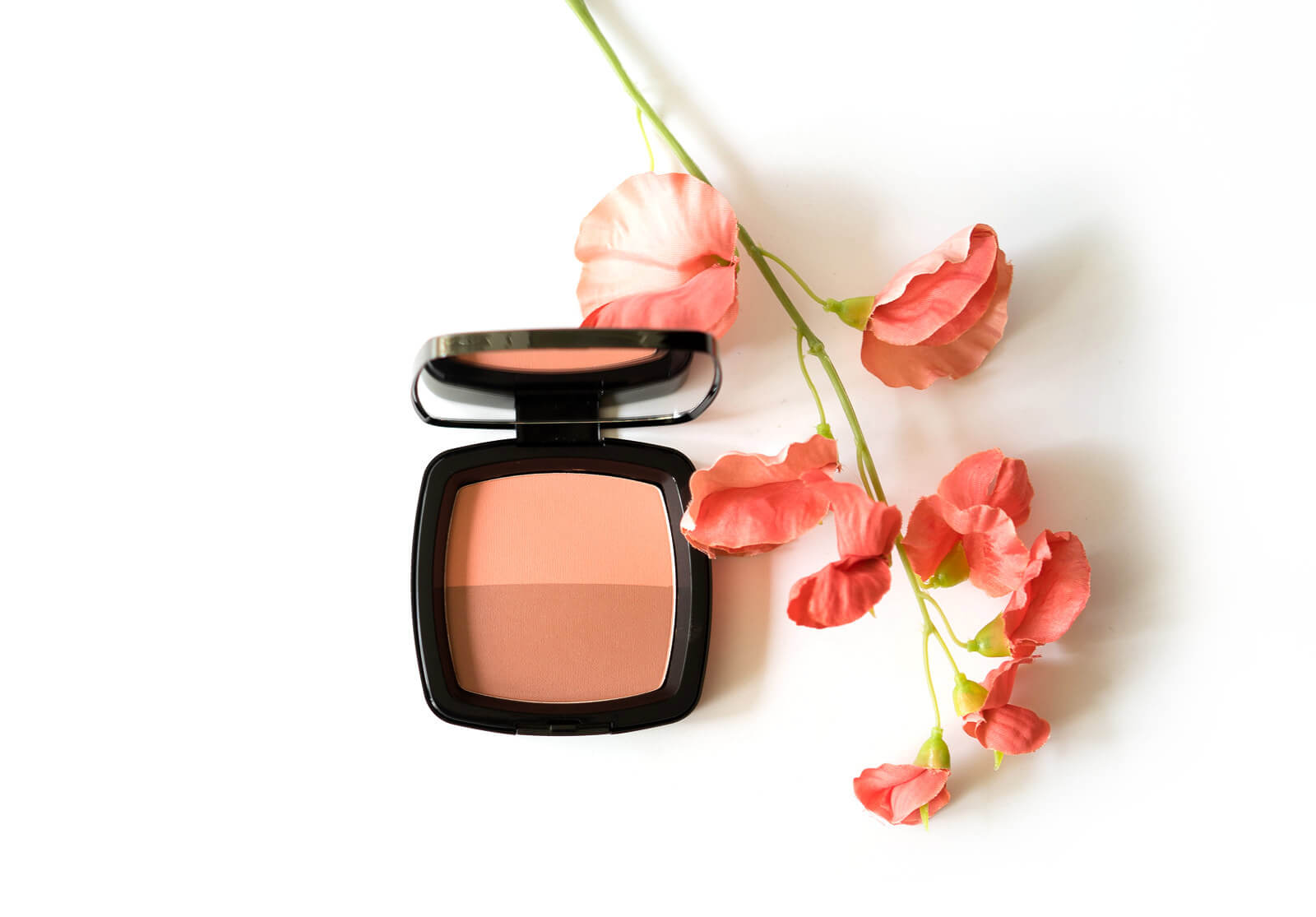 Mineral Duo Blush 1W peach-rosewood von Reviderm