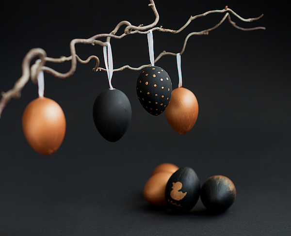 DIY - Ostereier im edlen Look mit Kupfer