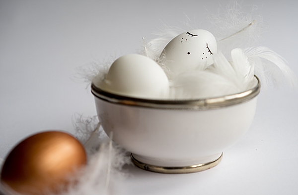 DIY - Osterdeko - Schlafendes Ei