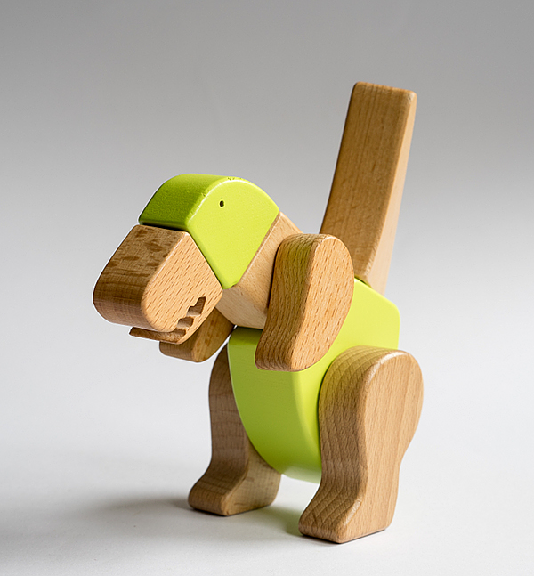  Kreativ-Bausatz Dino „Tino“ - Wunderschönes Holzspielzeug für Kinder