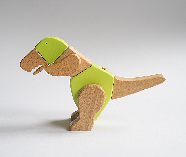  Kreativ-Bausatz Dino „Tino“ - Wunderschönes Holzspielzeug für Kinder