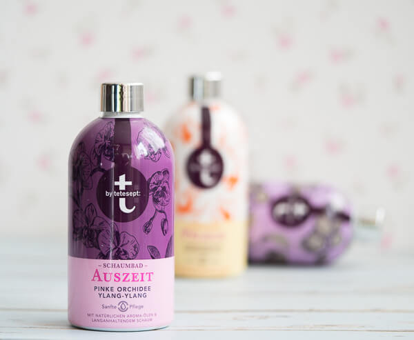 tetesept Schaumbad - Ausszeit - Pinke Orchidee und Ylang Ylang