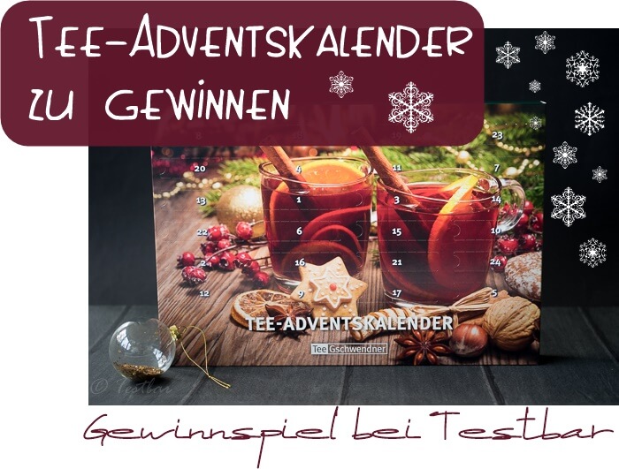 Gewinnspiel - Stimmungsvoller Tee-Adventskalender 2016 von TeeGschwendner