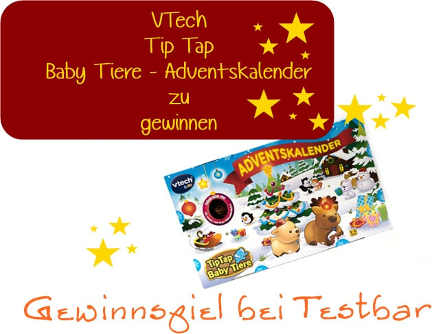  Gewinnspiel - VTech Tip Tap Baby Tiere - Adventskalender zu gewinnen