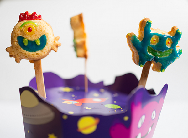 MonsterPops für Kuchen am Stil