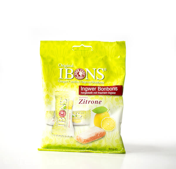 IBONS - Kaubonbons Ingwer-Zitrone