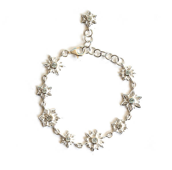 Geschenkideen - Snowflake Armband aus Silber 