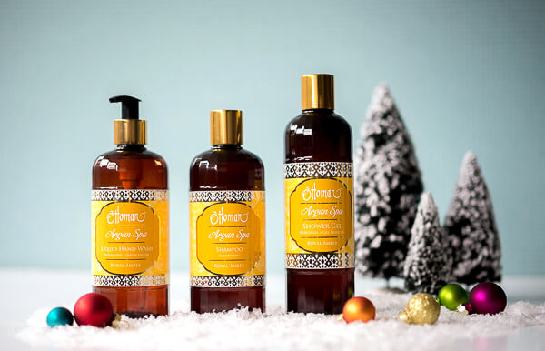 Gewinnset 3 - Ottoman Argan Spa Set - Shampoo - Shower Gel - Liquid Hand Wash