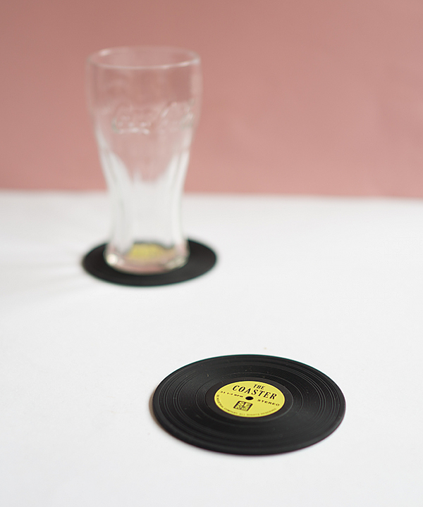 Coasters - Glasuntersetzer aus Silikon als Schallplatte