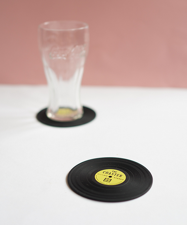 Coasters - Glasuntersetzer aus Silikon als Schallplatte