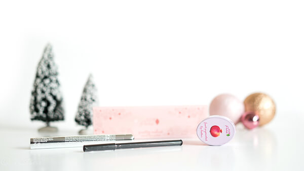 Set 5 - Naturkosmetik Schminkset von 100% Pure - Pretty Naked Palette - Creamy Long Last Liner - Fruit Pigmented Mascara - Lip Butter Peach
