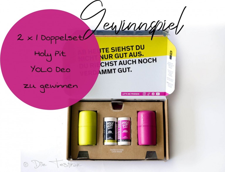 Gewinnspiel - Holy Pit das kluge Refill Deo - Die Revolution des Deos - 2 x 1 Doppelset YOLO Deo zu gewinnen
