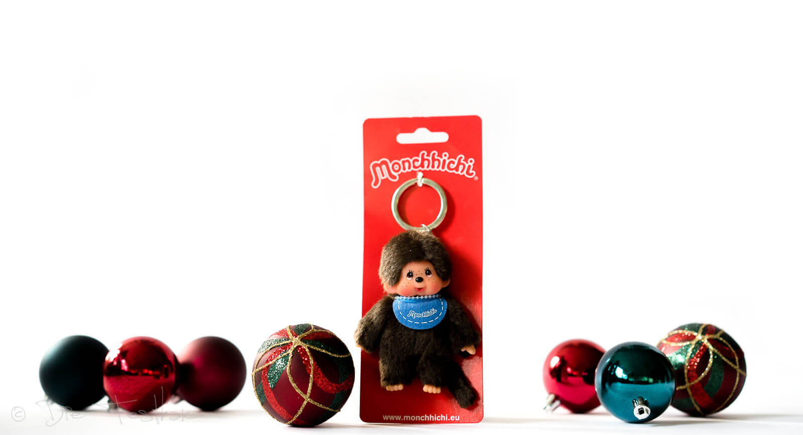 Monchhichi Schlüsselanhänger Junge blau