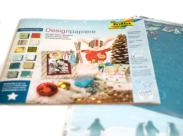 Basteln mit Folia - Designpapiere Weihnachten
