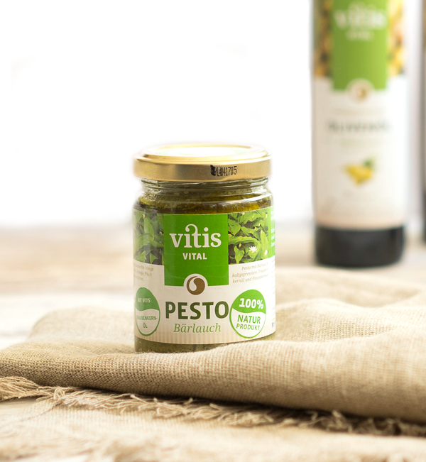 Traubenkernspezialitäten und Nahrungsergänzung von Vitis Naturkost 5 Pesto „Bärlauch“