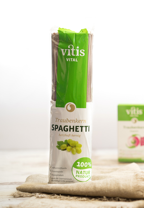 Traubenkernspezialitäten und Nahrungsergänzung von Vitis Naturkost 7 Spaghetti - Mit Traubenkernmehl