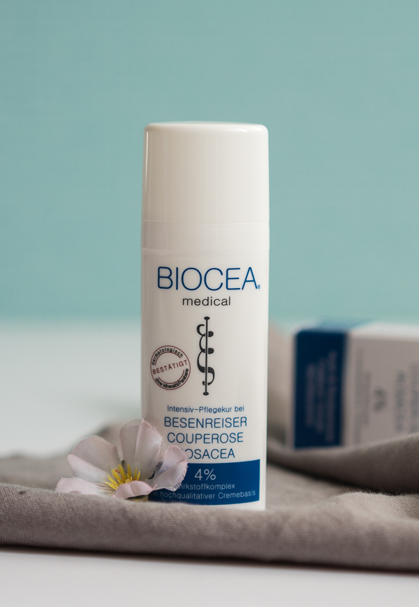 Biocea medical gegen Rötungen bei Besenreisern,  Couperose und Rosacea