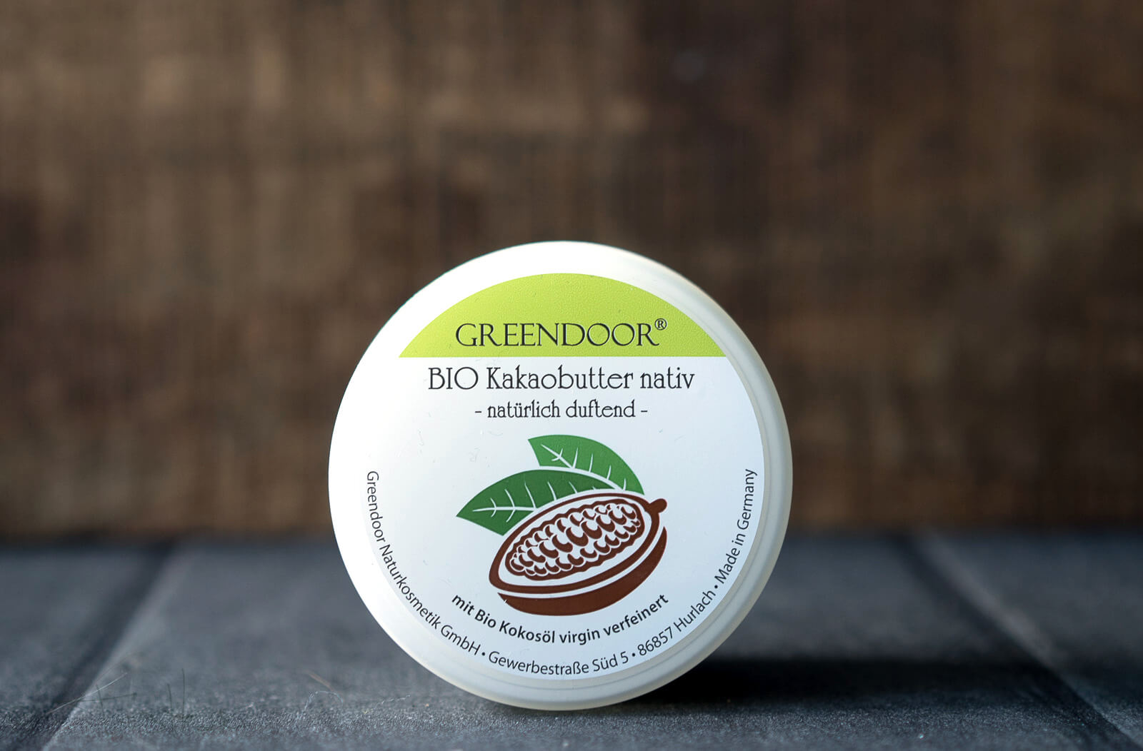 Bio Kakaobutter nativ unraffiniert und vegan - Natürlich duftende Körperbutter, Gesichtspflege