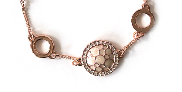 Wunderschönes Armband in roségold - Ornament Eclipse Bracelet von Pippa & Jean