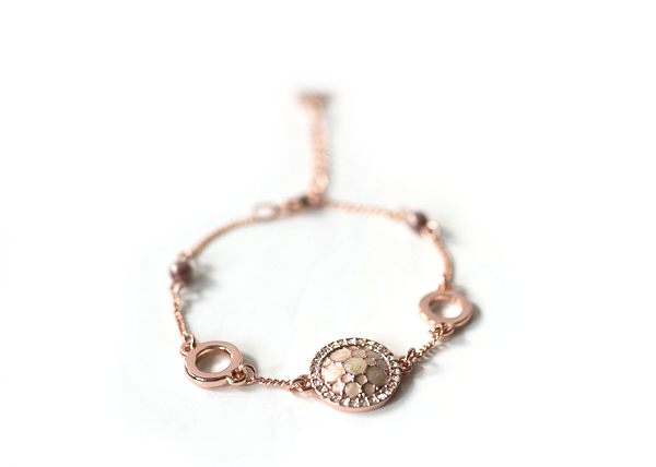 Wunderschönes Armband in roségold - Ornament Eclipse Bracelet von Pippa & Jean