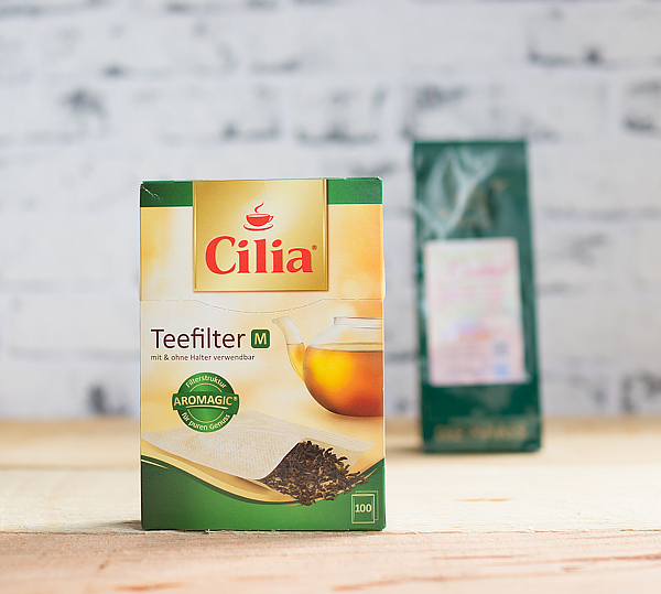 Cilia-Teefilter  und Grüntee “Asien Cocktail” von TEE-MAAS