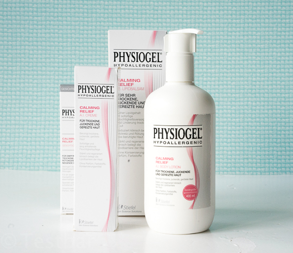 Physiogel Calming Relief Pflegeserie -Feuchtigkeitsspendende und beruhigende Hautpflegeprodukte bei Rosazea und Neurodermitis