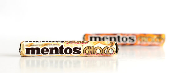 MENTOS CHOCO - Karamel & Schokolade / Karamel & Weiße Schokolade