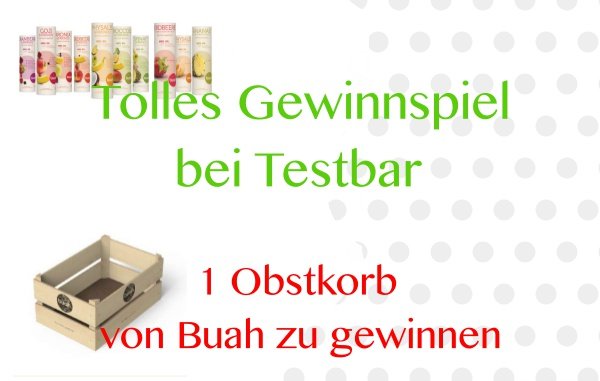 Gewinnspiel - 1 Buah Obstkorb in Form eines Probier-Korbs zu gewinnen