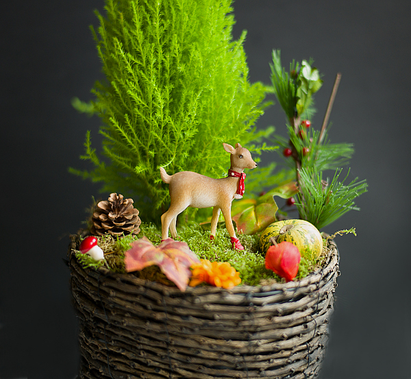 Deko - Herbst- und Winterlandschaft basteln 