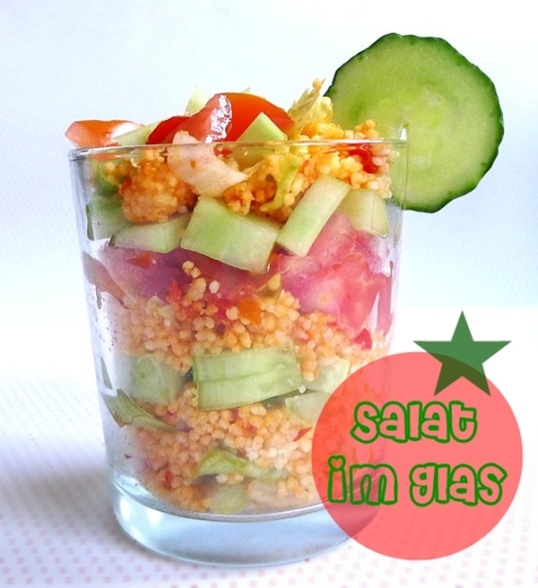 Salat im Glas