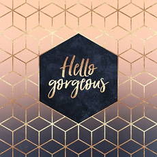 Posterlounge - Poster „Hello gorgeous“