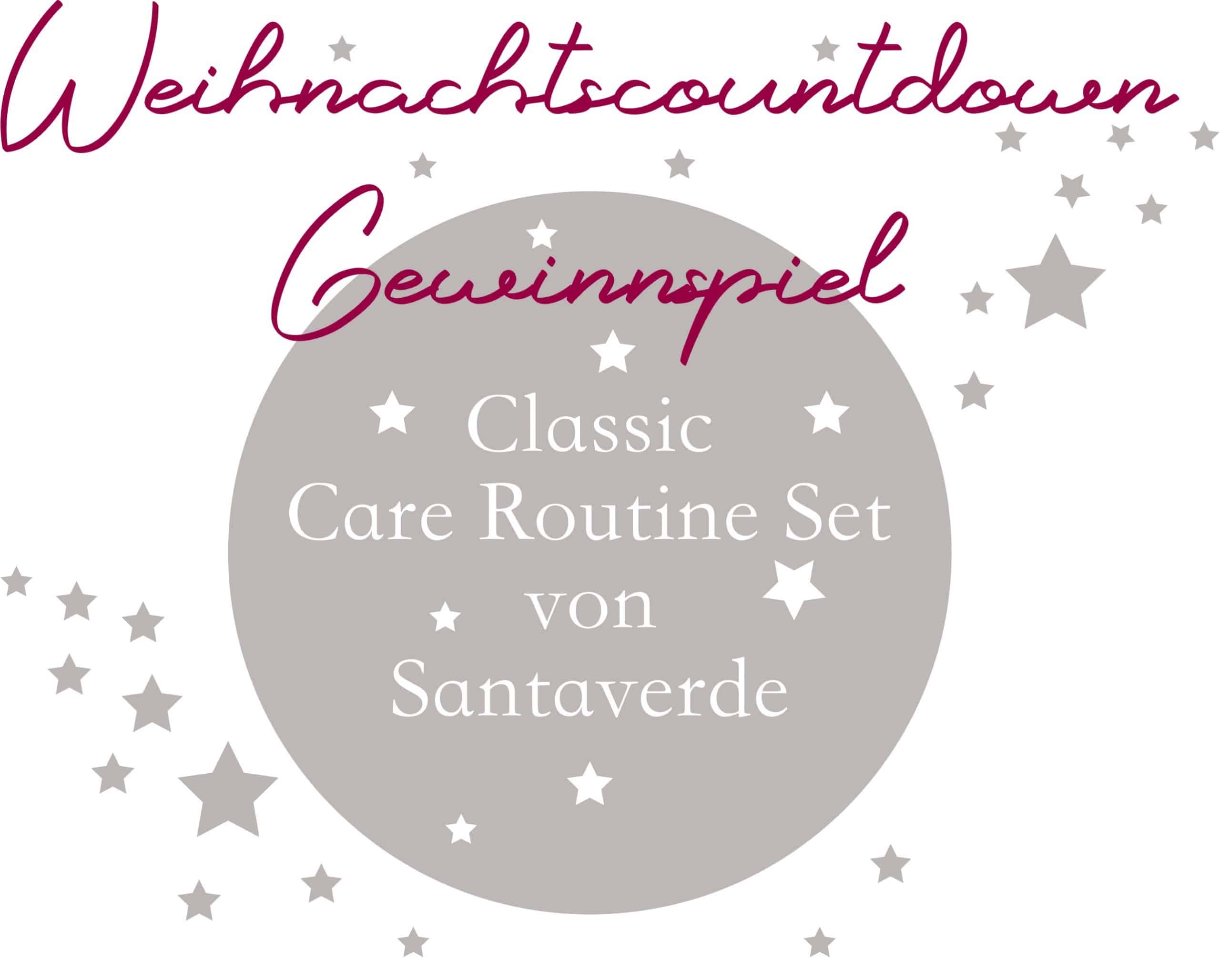 Weihnachtscountdown Gewinnspiel bei Testbar - Classic Care Routine Set von Santaverde zu gewinnen